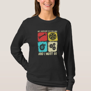 Mijn Garage belt en ik moet naar Vintage Car Mec g T-shirt