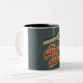 Mijn Garage Mijn Regels Tweekleurige Koffiemok (Voorkant links)