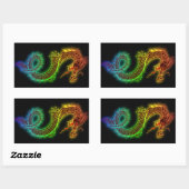 Mijn Garde Dog is een draak Rechthoekige Sticker (Vel)