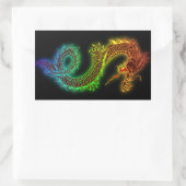 Mijn Garde Dog is een draak Rechthoekige Sticker (Tas)