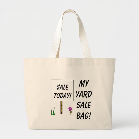 MIJN GARDE VERKOOP BAG! GROTE TOTE BAG (Voorkant)