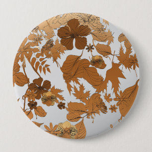 Mijn Garden Flowers III Ronde Button 4,0 Cm