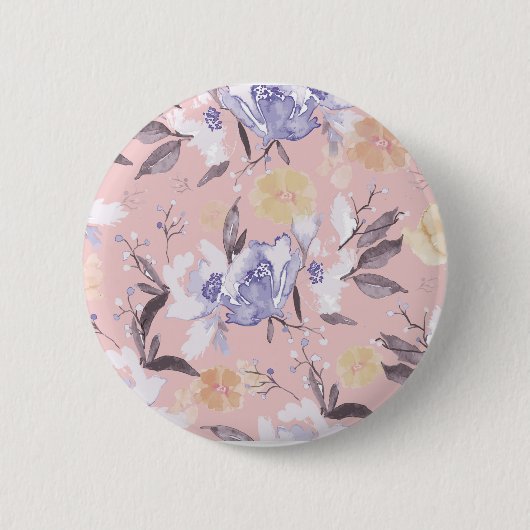 Mijn Garden Flowers Ronde Button 5,7 Cm (Voorkant)