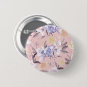 Mijn Garden Flowers Ronde Button 5,7 Cm (Voorkant /achterkant)