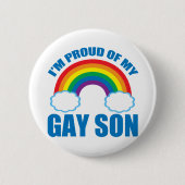 Mijn Gay Son Ronde Button 5,7 Cm (Voorkant)