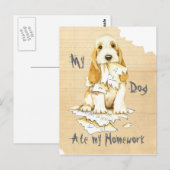 Mijn GBGV Ate mijn thuiswerk Briefkaart (Voorkant / Achterkant)