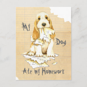 Mijn GBGV Ate mijn thuiswerk Briefkaart