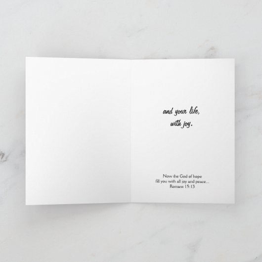 Mijn gebed voor je verjaardag kaart (Binnen)