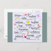 Mijn gebed voor jou | Blauw Briefkaart (Voorkant / Achterkant)