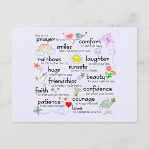 Mijn gebed voor jou briefkaart