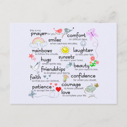 Mijn gebed voor jou briefkaart (Voorkant)