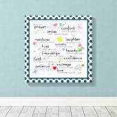 Mijn gebed voor jou canvas afdruk (Insitu (Houten vloer))