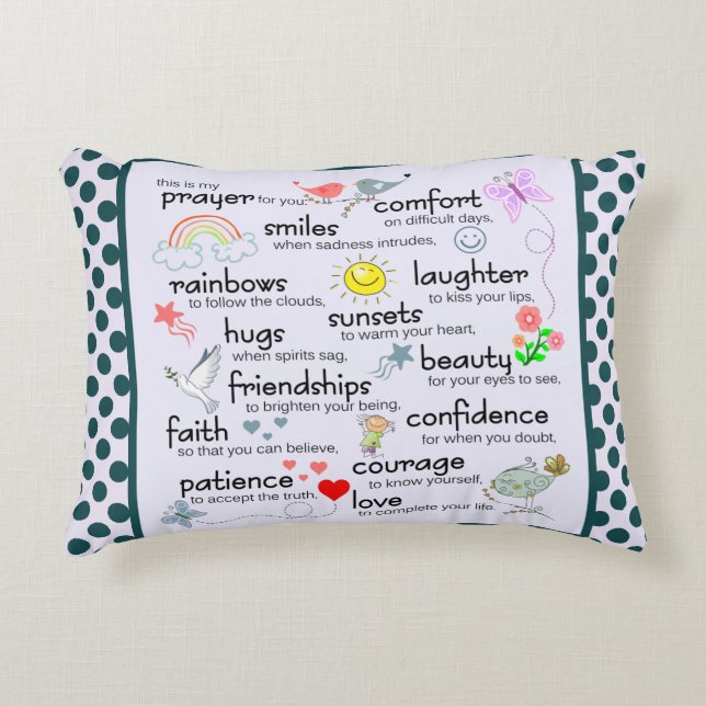 Mijn gebed voor jou decoratief kussen (Voorkant)