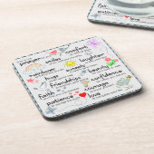 Mijn gebed voor jou drankjes onderzetter (Linkerzijde)