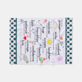 Mijn gebed voor jou fleece deken (Voorkant (Horizontaal))