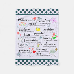 Mijn gebed voor jou fleece deken