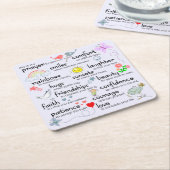 Mijn gebed voor jou kartonnen onderzetters (Schuin)