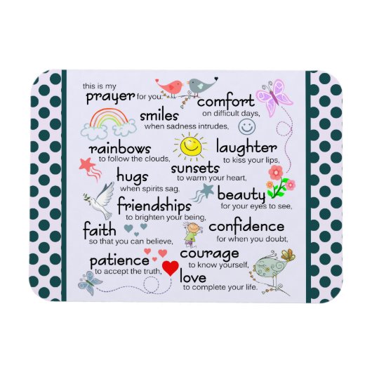 Mijn gebed voor jou magneet (Horizontaal)