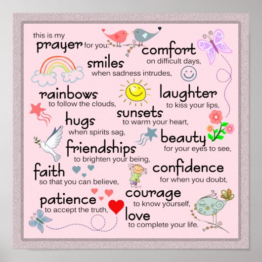 Mijn gebed voor jou poster (Voorkant)