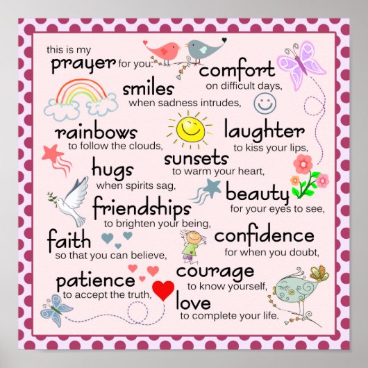 Mijn gebed voor jou poster (Voorkant)