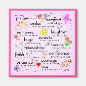 Mijn gebed voor jou | Roze Magneet (Voorkant)