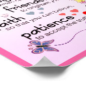 Mijn gebed voor jou | Roze Poster (Hoek)