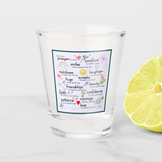 Mijn gebed voor jou shot glas (Voorkant)