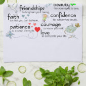 Mijn gebed voor jou theedoek (Gevouwen)