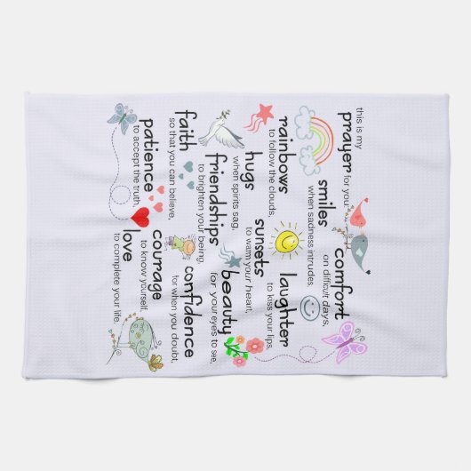 Mijn gebed voor jou theedoek (Horizontaal)