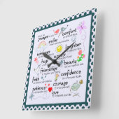 Mijn gebed voor jou vierkante klok (Hoek)