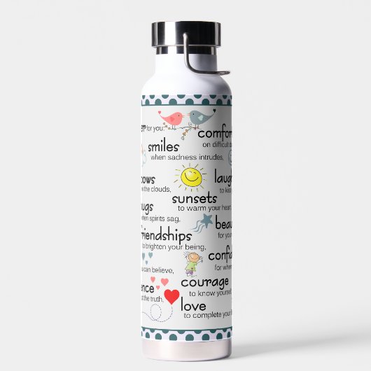 Mijn gebed voor jou waterfles (Links)