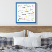 Mijn gebed voor jullie zegeningen canvas afdruk (Insitu (Slaapkamer))