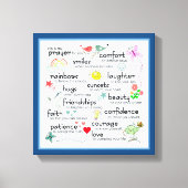 Mijn gebed voor jullie zegeningen canvas afdruk (Voorkant)