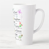 Mijn gebed voor jullie zegeningen latte mok (Rechts)