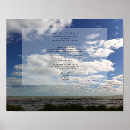 Mijn gebed wijzigen poster (Voorkant)