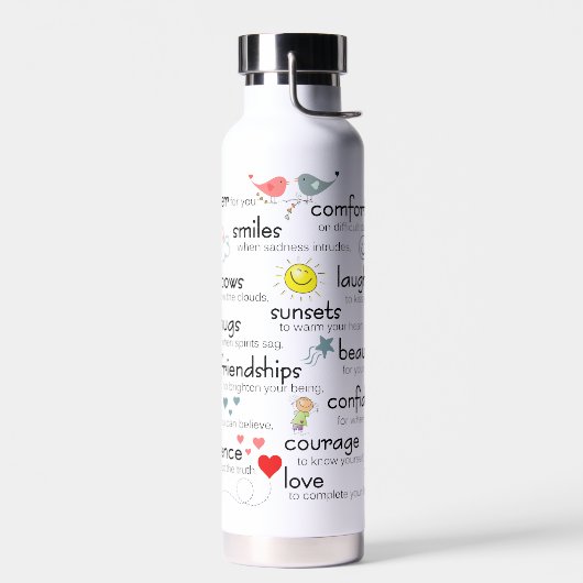 Mijn gebeden voor jou wit waterfles (Links)
