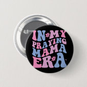 Mijn Gebedige Mama Tijdperk Religieuze Moeder Chri Ronde Button 5,7 Cm (Voorkant /achterkant)