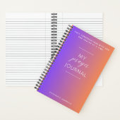 Mijn gebedsjournaal notitieboek (Binnen)