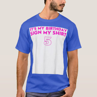 Mijn geboortedag is mijn handtekening voor mijn cr t-shirt