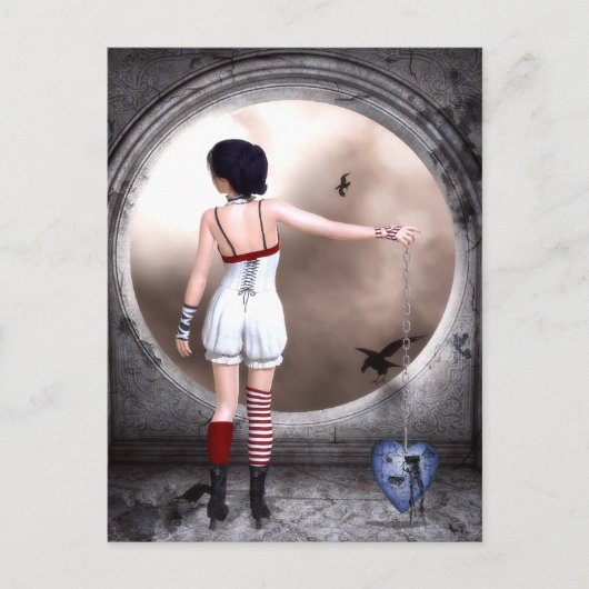 Mijn gebroken hartswaanzinnig Briefkaart van de Ku (Voorkant)