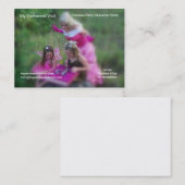 Mijn gechanteerde bezoek visitekaartje (Voorkant / Achterkant)