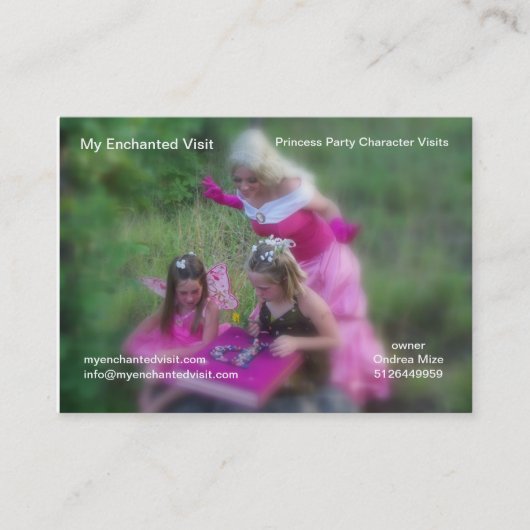 Mijn gechanteerde bezoek visitekaartje (Voorkant)