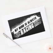 Mijn gedachte is altijd de auto van de Mannen & va Rechthoekige Sticker (Envelop)