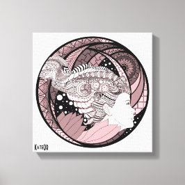 Mijn gedachten. Abstracte kunst. Graphics Canvas Afdruk