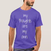 Mijn Gedachten Basic Donkere T-shirt (Voorkant)