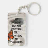 Mijn gedachten beheersen me niet Manta Note to Sel Sleutelhanger (achterkant)