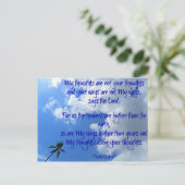 Mijn gedachten briefkaart (Staand voorkant)