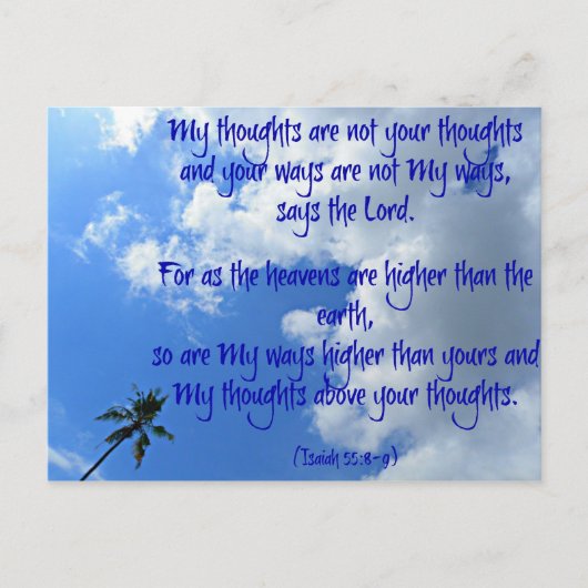 Mijn gedachten briefkaart (Voorkant)