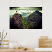 "Mijn gedachten" Isaiah 55:8 geanoineerde profetis Poster (Keuken)