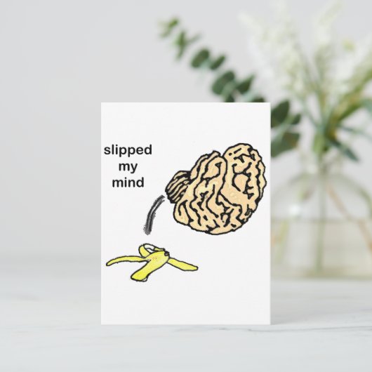 Mijn gedachten laten glippen briefkaart (Staand voorkant)